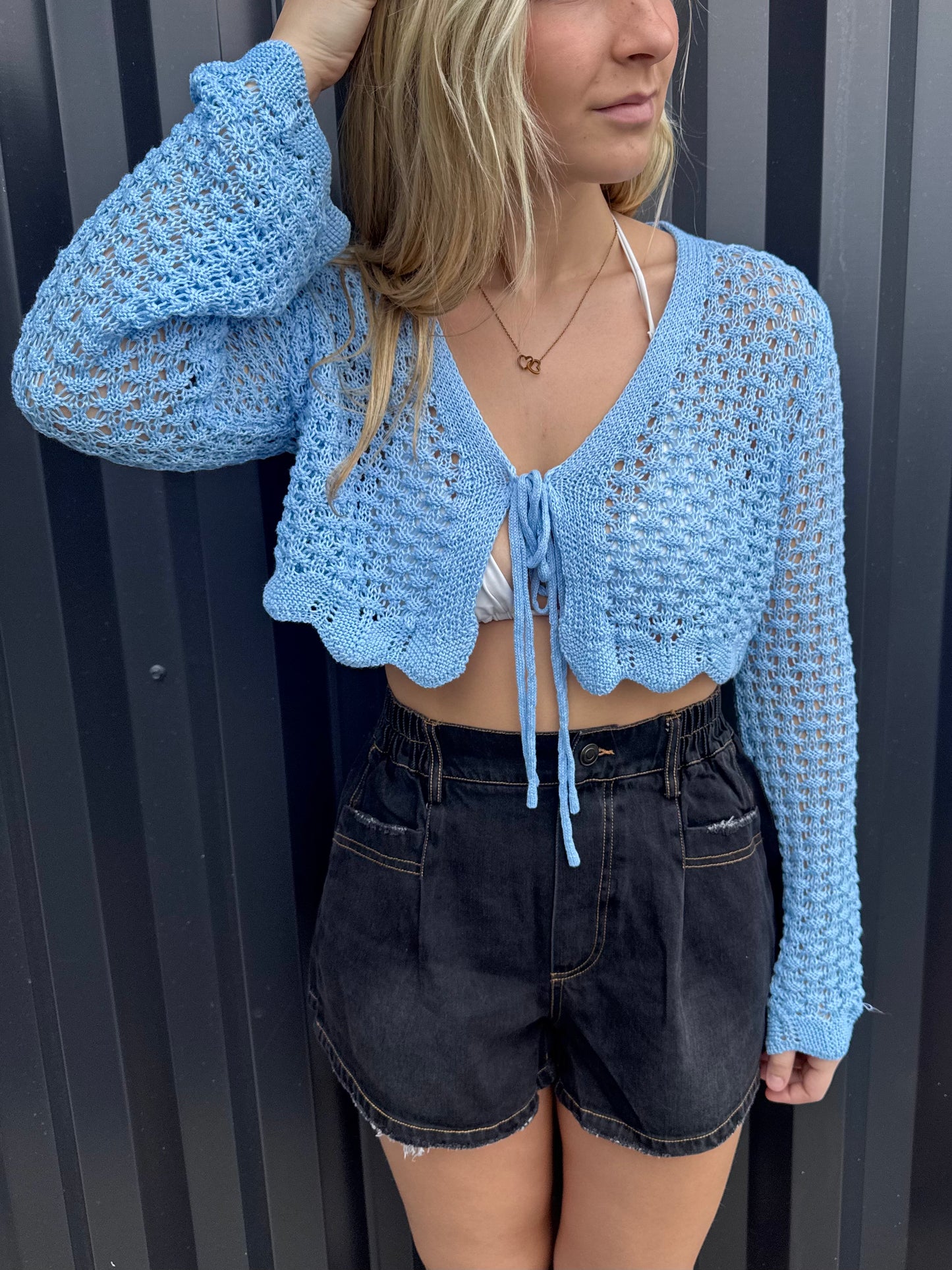 Capri Knit Cropped Cardigan