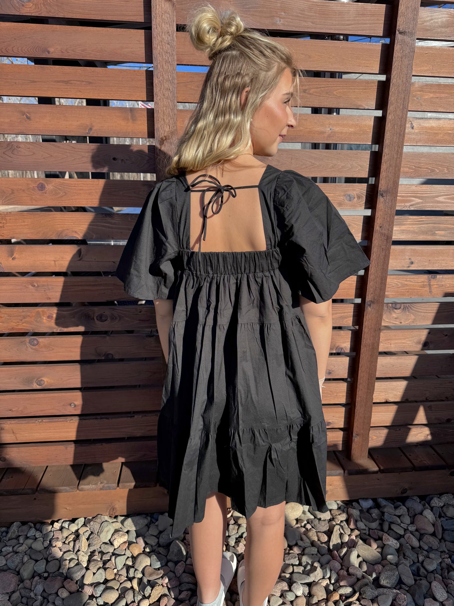 Sage Square Neck Dress